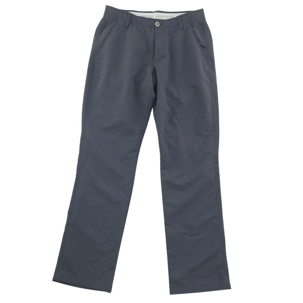 Under Armour Match Play Pants Mens 32x32 Black Microfiber Stretch Performance